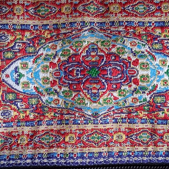 ZIPPERED TAPESTRY POUCH SWIVEL BOLT HOOK/KEY CHAIN NEW - Picture 4 of 4